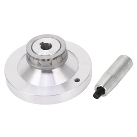 Lathe Handwheel 80mm Aluminum Alloy Hand Wheel with Crank Handle for 7x12 7x14 0618 CJ18A Mini Lathes