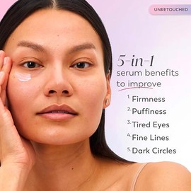 Suero Super para Ojos Olay - Vitamina C, Cafeína, Niacinamida, Aminopéptido, Aloe Vera - Ilumina las Ojeras, Antiarrugas, Antienvejecimiento, Iluminador, Suaviza las Líneas Finas, Reafirmante