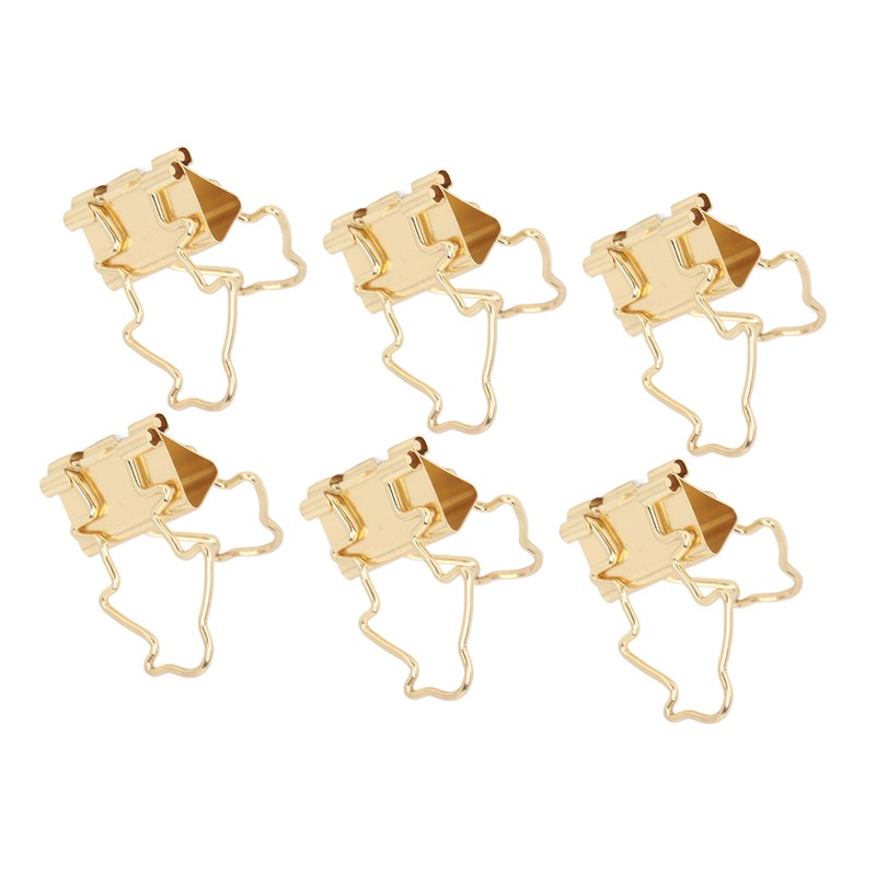 100Pcs Binder Clips Hollow Penguin Shape Sturdy Metal Small Binder