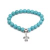 SBI Jewelry Turtle Animal Charm Bracelets for Women Turquoise Beads