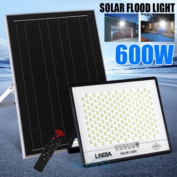 LINEBA 99000000LM LED Solar Street Lights Security Flood Lamp Outdoor