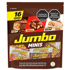 Jumbo Minis - 16 Unidades Surtidas - 282g - Flow Leche, Mani, Flow Blanca