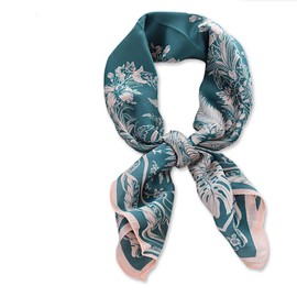 Ciormis 27x27 Silk Scarf,100% Silk Neckchief Scarf Lightweight Square Scarf for Women Hair Sleeping(Style 40)