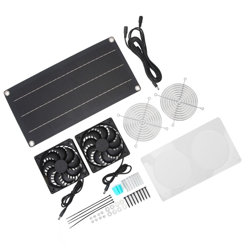 Solar Powered Fan 10W 6V Portable Monocrystalline Silicon PET Laminated