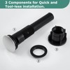 PARLOS Pop Up Drain Stopper with Overflow for Bathroom Sink