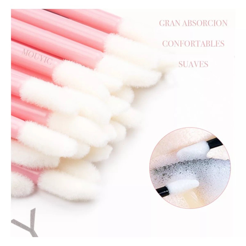 Mouyic 100 Microbrush + 50 Lip Brush + 50 Cepillos