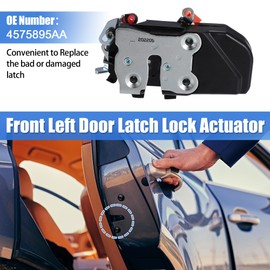 ACROPIX Front Left Door Lock Latch Actuator Front Driver Side Power Door Latch Assembly Fit for Chrysler 300 Sedan 05-10 Fit for Dodge Charger Sedan 06-10 No.4575895AA - Pack of 1
