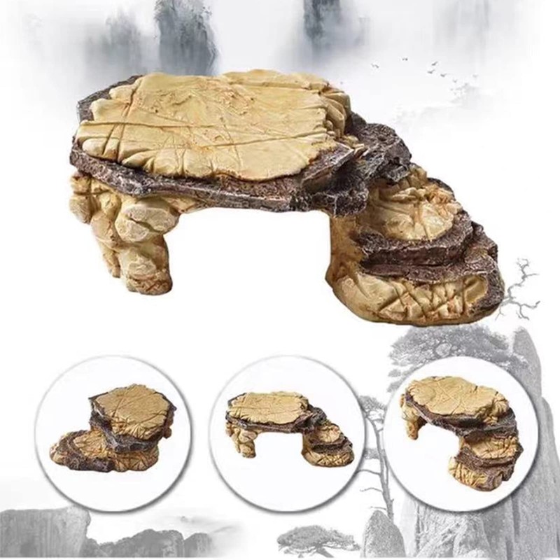 Toolzia Large Turtle Basking Platform, Turtle Tank Ramp Platform, Aquarium