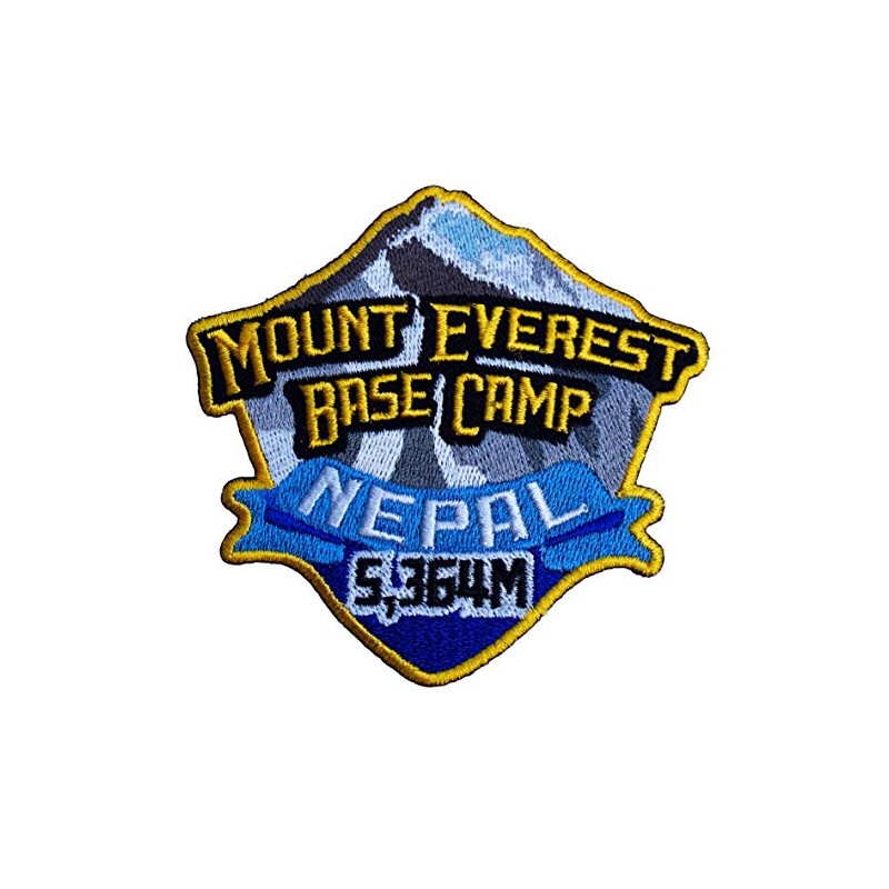 Mount Everest Base Camp Nepal Patch Embroidered Iron / Sew