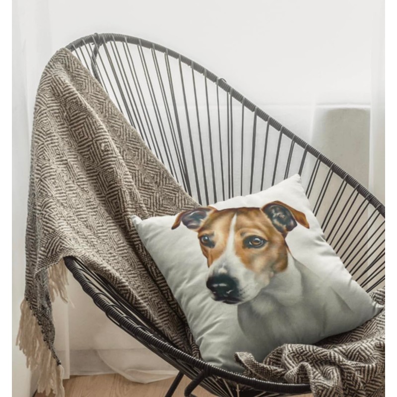 The Beach Stop Decorative Jack Russell Dog Scatter Cushion Cover