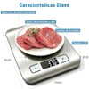 Báscula digital cocina, Báscula cocina de acero inoxidable, Báscula gramera