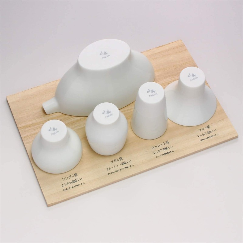 Japan Drinking Comparison Set, Mino Ware, Sake Pot, Tsubomi, Wangri,
