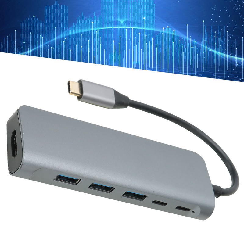 6 In 1 Hub Multifunction Network Adapter for Computer Home