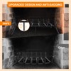 Luoieo Fireplace Grate,Fireplace Log Holder,27 inch Heavy Duty Solid Cast