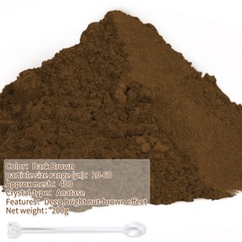 Mica Powder,7.05OZ（200g）,Dark Brown Mica Powder Pigment for Epoxy Resin，Lip Gloss，Paint，Dye，Soap Making，Nail Polish,Candle Making,Bath Bombs(Dark Brown)