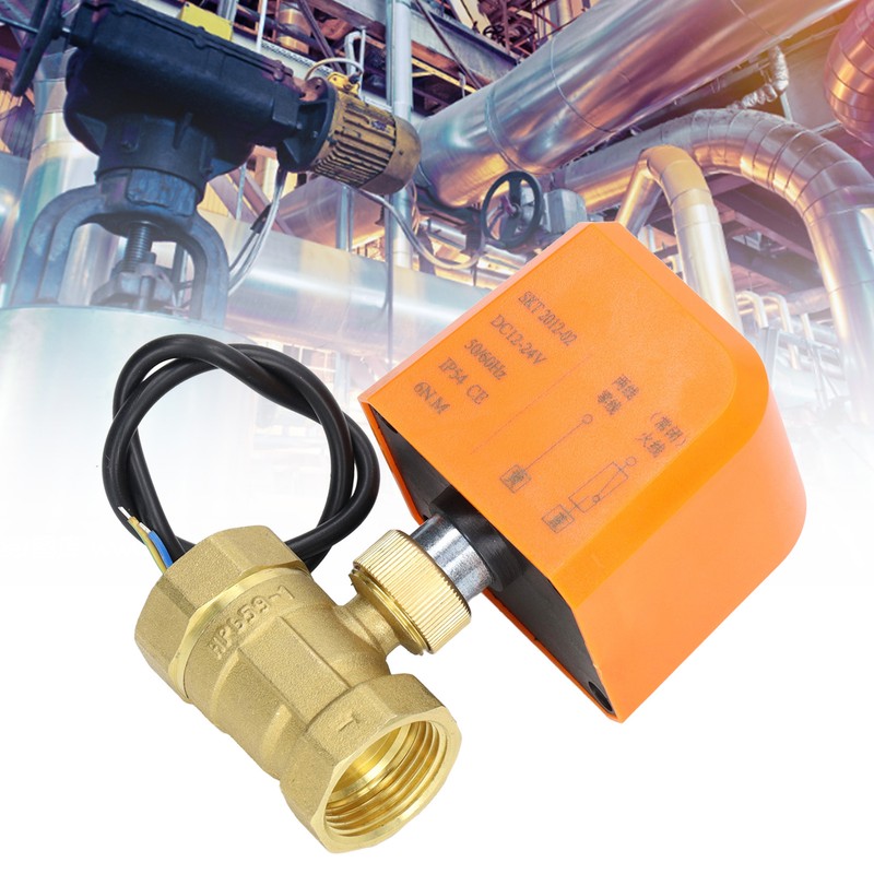 DN25 2 Way 2 Wire Electric Ball Valve Normally Closed