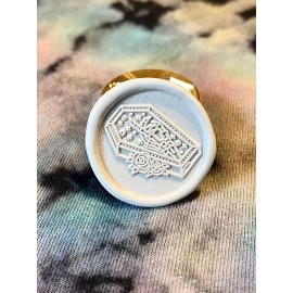 Air of Secrecy Skeleton Hand in Coffin w/ Roses Wax Seal Stamp