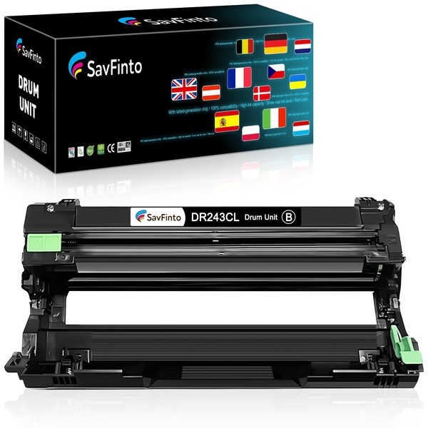 SavFinto DR243CL DR-243CL DR243 Black Drum Unit Compatible for Brother