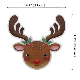 WIRESTER Fridge Magnet Decoration for Kitchen Refrigerator, Christmas Reindeer Face