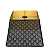 Medium Square Lamp Shades, ALUCSET Metal Lampshade with Pattern of