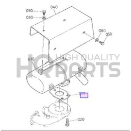 KUBOTA GENUINE OEM KUBOTA GASKET, MUFFLER NA 12599-12230