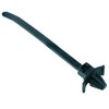 2.5mm x 100mm Black Wing Push Mount Cable Tie -