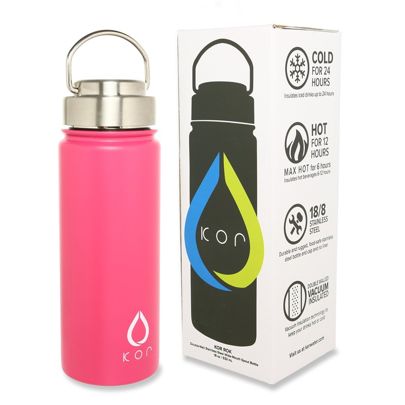 Kor ROK sports water bottle - 530ml - Pink Quartz