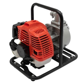 Gas Powered Water Transfer Pump,43CC 2-Stroke Engine Water Transfer Pump Air-Cooled Portable Petrol High Flow Gasoline Water Pump for Garden Farm Landscaping Irrigation