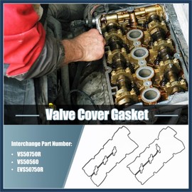 INFINAUTO VS50750R Engine Valve Cover Gasket Set for Hyundai Azera Santa Sonata Entourage for Kia Amanti Sedona Sorento 3.3L 3.8L V6 3778cc 231cid 2006-2011 Stylish Design