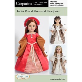 Pattern for Tudor Dress - fits 18" American Girl Dolls