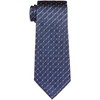 Hiroko Koshino Homme Necktie, Micro Pattern, Navy/Blue/Silver Micro Pattern