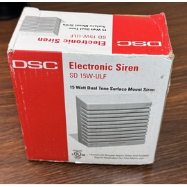 DSC Electronic Siren SD 15W-ULF 15 Watt Dual Tone Surface Mount Siren