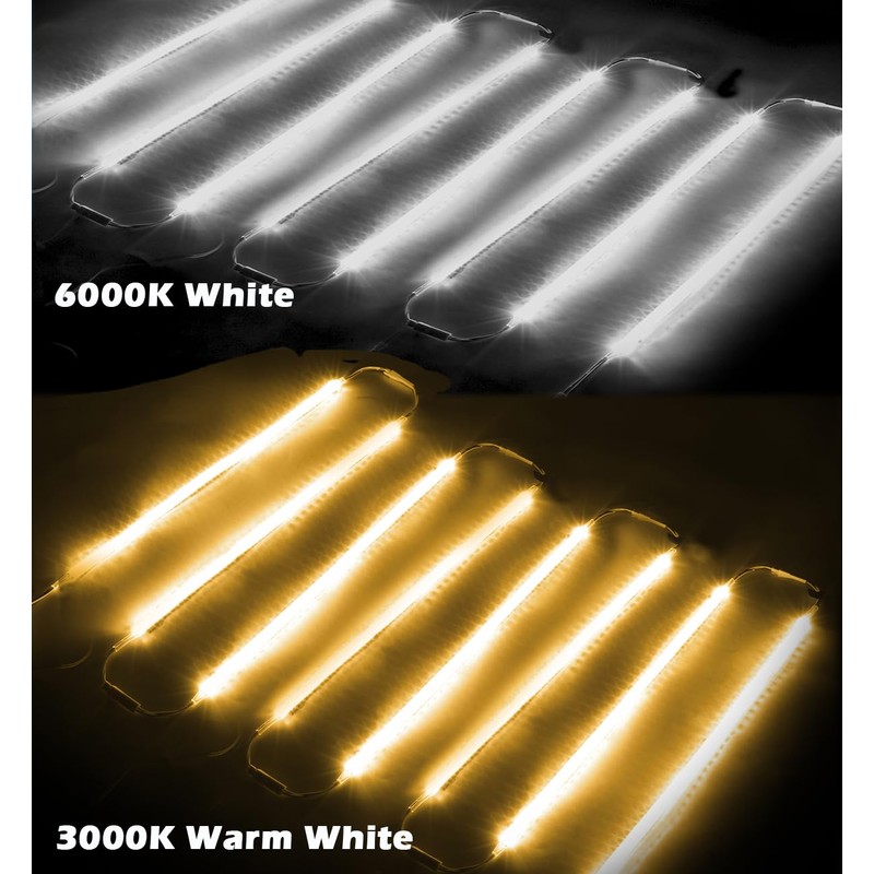Cefrank LED Under Shelf Lighting Kit, (8) Linkable 12-Inch Light