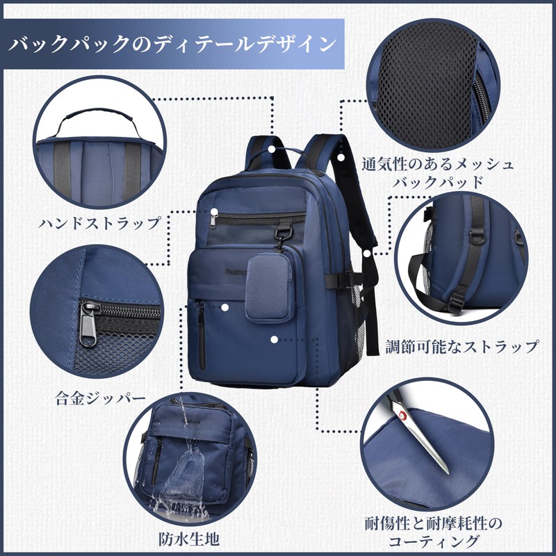 RAKEE, Lightweight, Business Backpack, Large Capacity, Multi-functional, Popular, Business Trip,