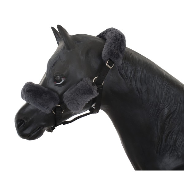 ENGEL GERMANY Halter Set lambskin colour anthracite grey grey (Set