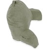 Green Microsuede Bed Rest Reading Pillow & Support Bed Backrest