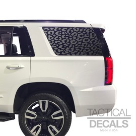 Tactical Decals - Cheetah print Decals For 2015-2020 Chevy Tahoe - 3rd Windows - Custom Design CT2-DG1.A