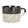 Nicola Spring Ceramic Dipped Dash Coffee Cups - Two Tone