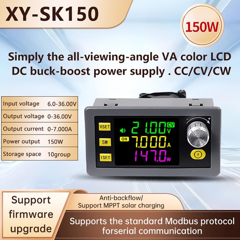 DC Adjustable Buck Boost Converter,Aideepen 150W Voltage Regulator 12V 24V