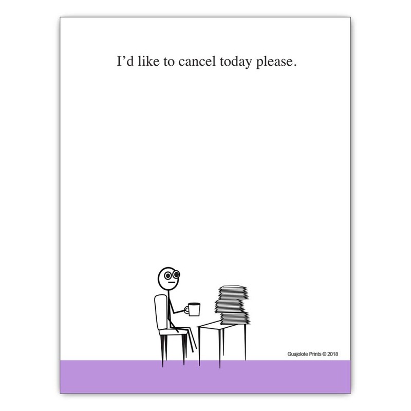 Guajolote Prints Funny Notepads (4-Pack) 4 X 5.25 inch, Humorous