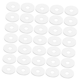 Mobestech 50pcs Vinyl Flat Washers for Screw Gasket Replacement Transparent Sealing Washers for Shower Handle Assembly for Appliance and Equipment Maintenance