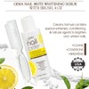 Gena Nail Brite Whitening Scrub with Brush, Cleans Conditions &