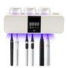 LXIANGN 3 in 1 Toothbrush Cleaner Holders for Bathrooms,Wall Mounted