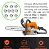 6pcs Chainsaw Bar Nuts for STIHL Sprocket Cover Bar Nut