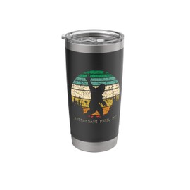 Adirondack Park Sasquatch Peace Sign Bigfoot Design Stainless Steel Insulated Tumbler