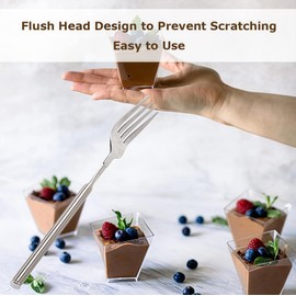 Retractable Fork 1PCS,22 to 65 cm Retractable Stainless Steel Long Handle Fork, Retractable for Barbecue, Dinner, Dessert, Outdoor Cooking.