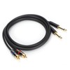 JORINDO Dual 6.35mm Male to Double RCA Male Cable Audio
