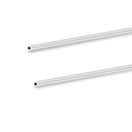 LAVMHAB 6063 Aluminum Tube 6mm OD x 3mm ID 1.5mm Wall Thickness 300mm Length, Aluminum Round Tubing Seamless Straight Pipes (2pcs)