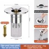 Bathroom Sink Stopper Hair Catcher,Timnamy Drain Filter,Pop up Sink Drain