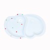 Divider Plate, Arita Ware, Hasamiyaki, Colored Polka Dot Heart Partition